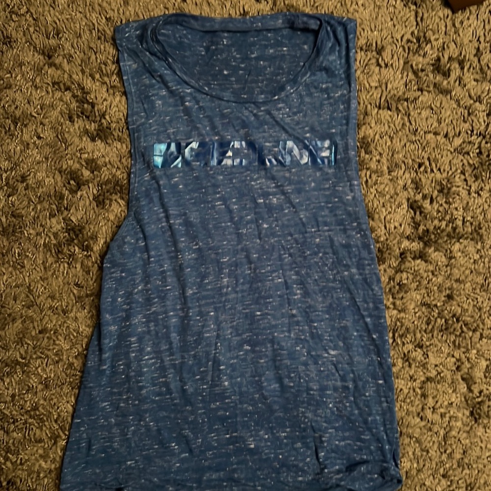 Redline gear womens muscle workout tank top. Blue. Medium